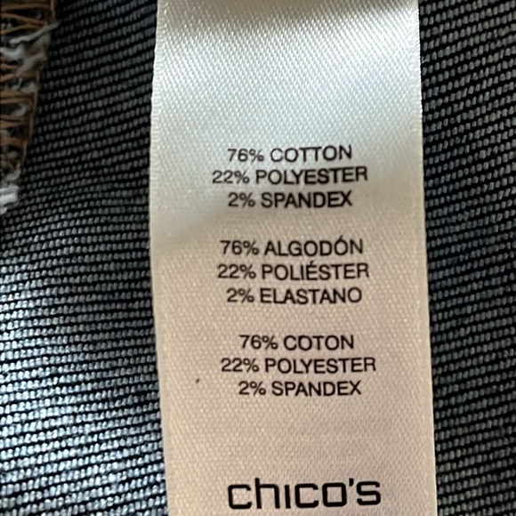 Like New Chico’s PLATINUM Blue Jeans Petite Size 2 - Picture 10 of 15